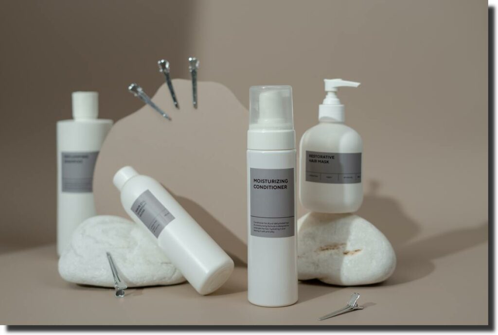 set of cosmetics