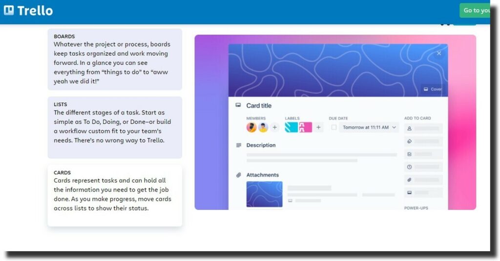 Trello cards