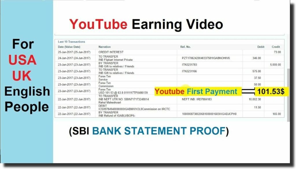 youtube payment